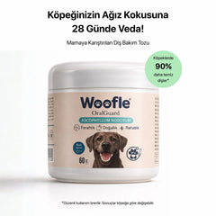 Woofle OralGuard – Köpekler İçin Ağız ve Diş Bakım Tozu